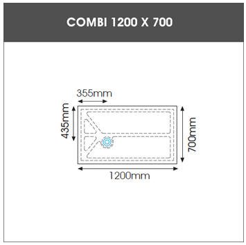 COMBI 1200 X 700 LOW PROFILE SHOWER TRAY