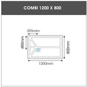 COMBI 1200 X 800 LOW PROFILE SHOWER TRAY