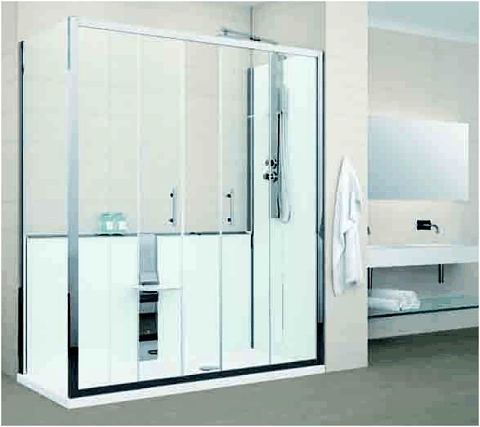 Bath replacement shower enclosure
