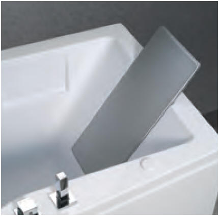 IRIS Bath seat configured as a back and head rest
