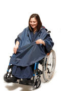 Wheelchair poncho 3 in 1 fleece lined combi