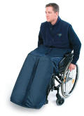 Wheely wheelchair cosy with fur lining