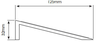 COMBI shower tray ramped edge diagram 1