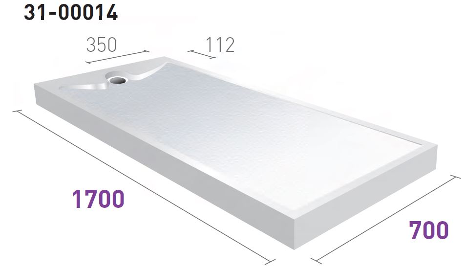 Highfield Low-Level Shower Tray 1700 x 700