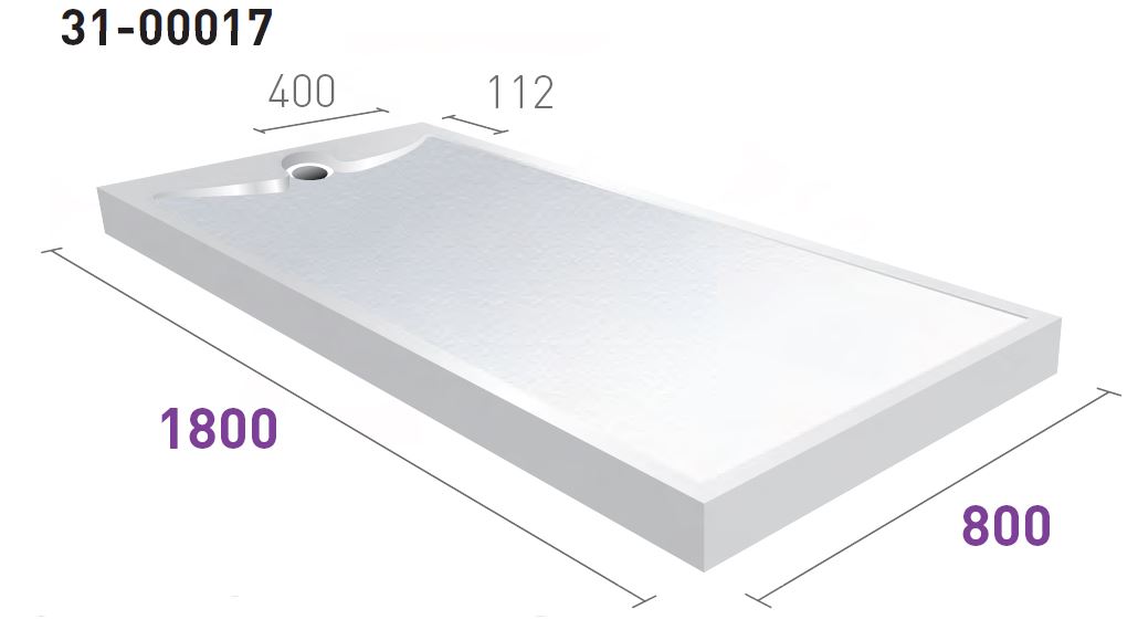 Highfield Low-Level Shower Tray 1800 x 800