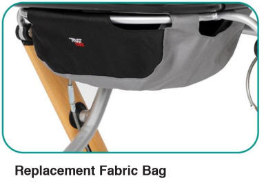 Replacement fabric bag for the LET'S GO Indoor rollator