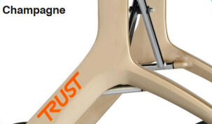 Let's Fly rollator Champagne colour option