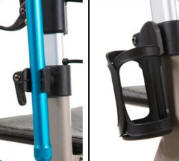 SATURN rollator bottle holder and crutch holder