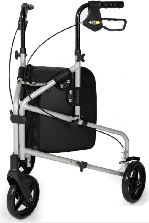 A quality 3 wheeled rollator made from aluminium making it light and easy to use. Folds for storage or transportation.