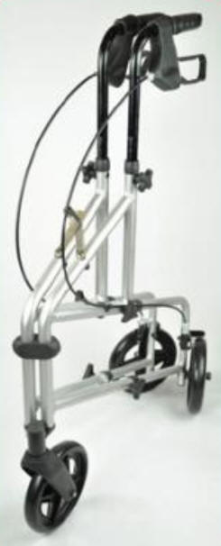 The Tri-Wheel rollator when folded