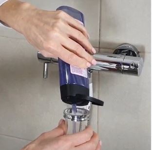 Adding soap or gel to a Shower Spaah