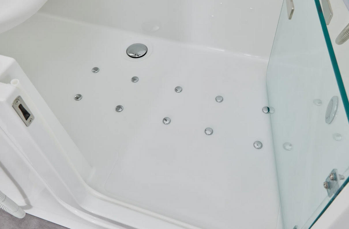 Jets for the air spa option on the Easy Riser bath