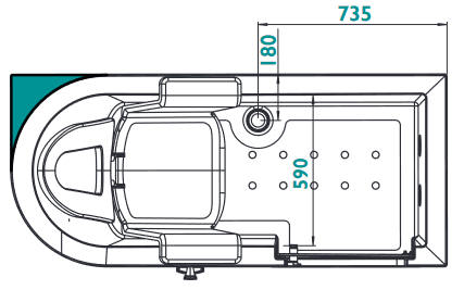 Easy Riser Bath Dimensions 1