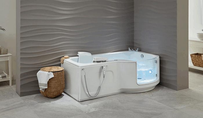 Louisiana walk in shower bath with powered lifting seat