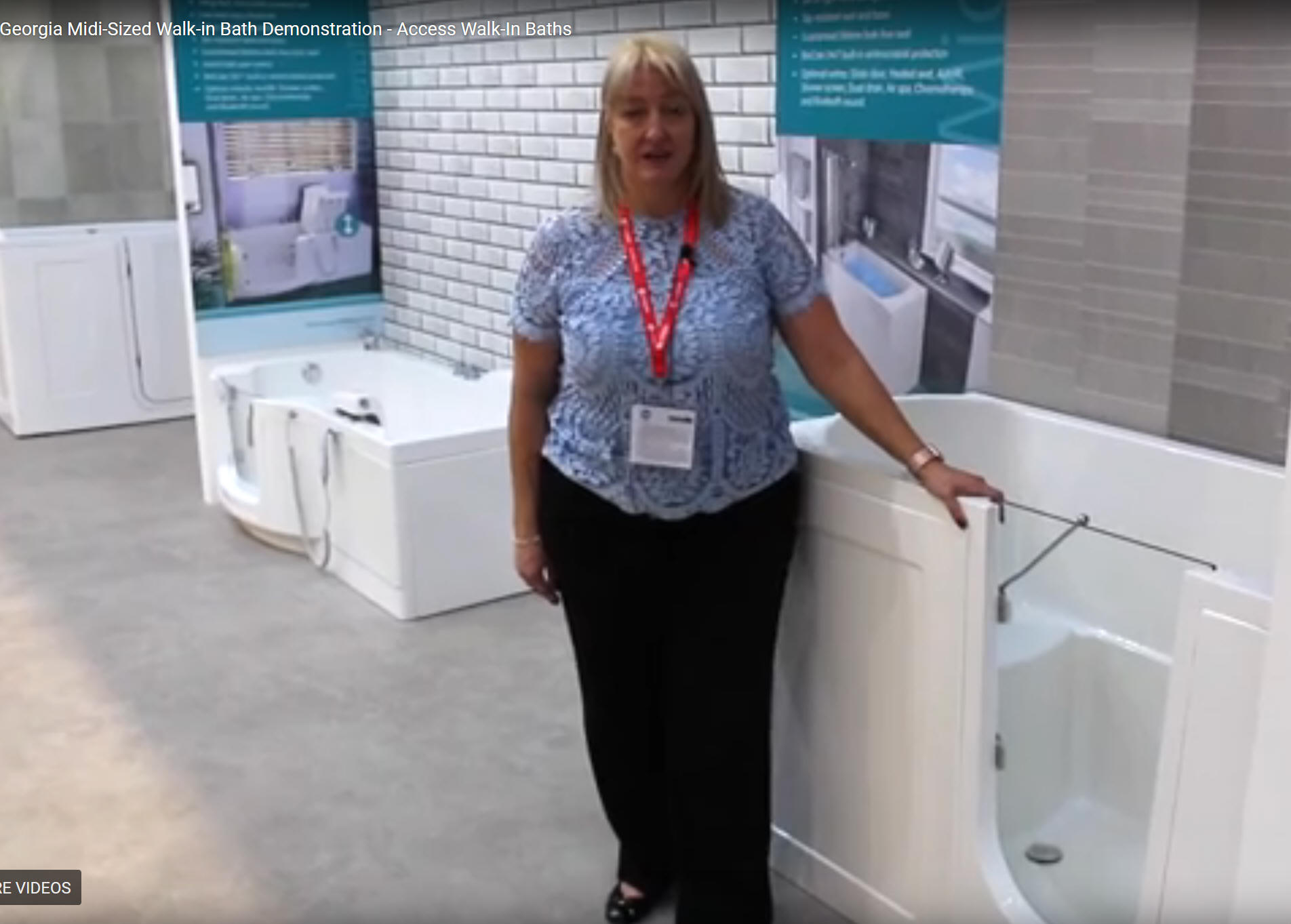 Let Clare show you round the Georgia tub style walk in bath with this informative video