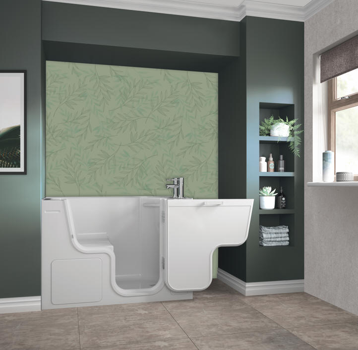 TRANQUILITY large tub style walk in or slide in bath