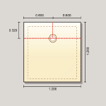 Aquadec AD7 1200mm x1200mm