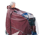 All weather clothing for wheelchair and mobility scooter users