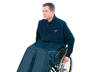 Weatherproof clothing for wheelchair users