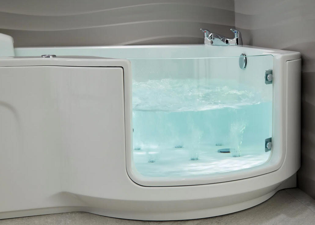 Louisiana Walk in Bath air spa gently soothes your body while Chromotherapy lighting works its magic.