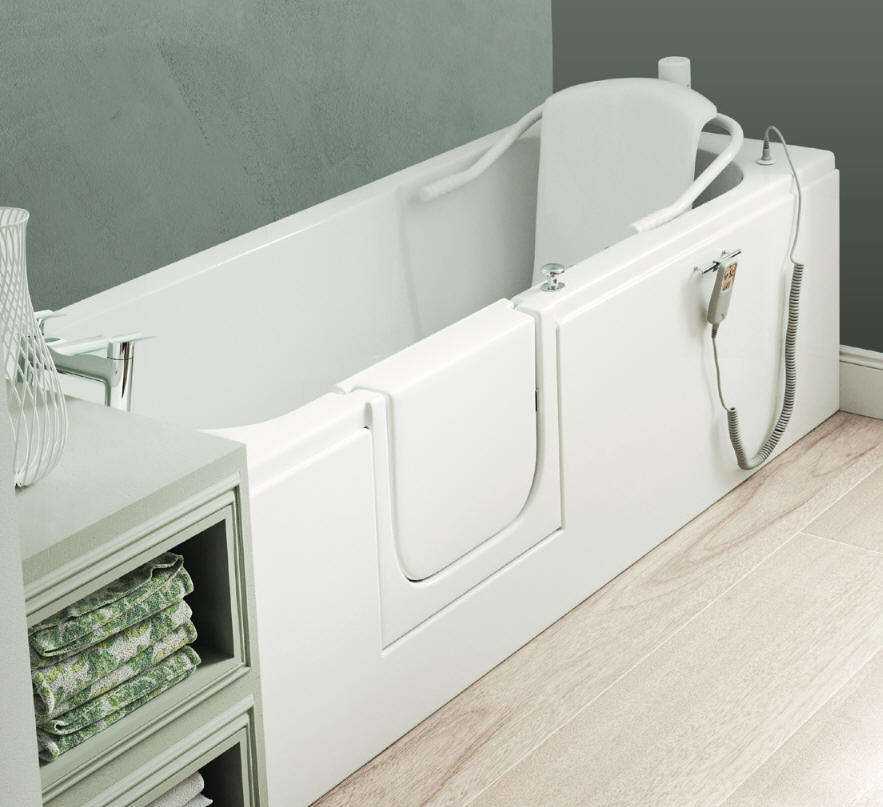 Mantaleda AVENTIS walk in bath with lifting seat