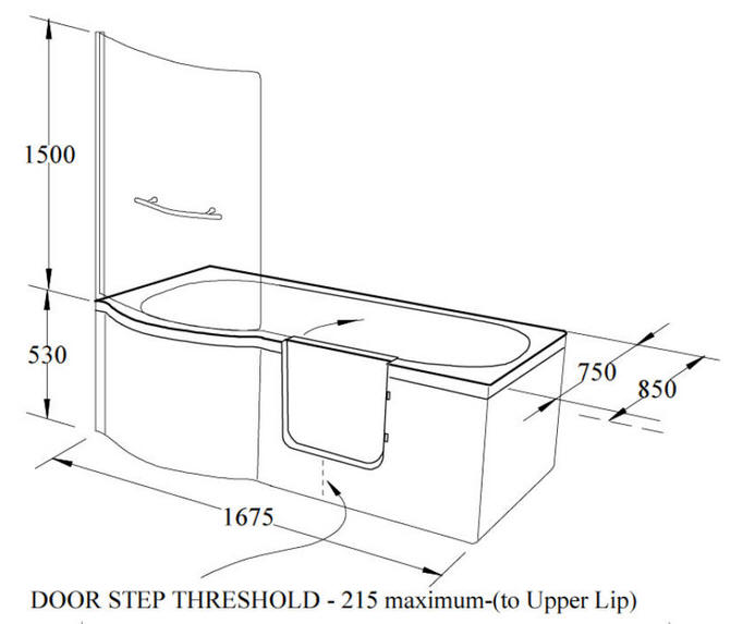 CARNELIAN walk in shower bath dimensions (2a)